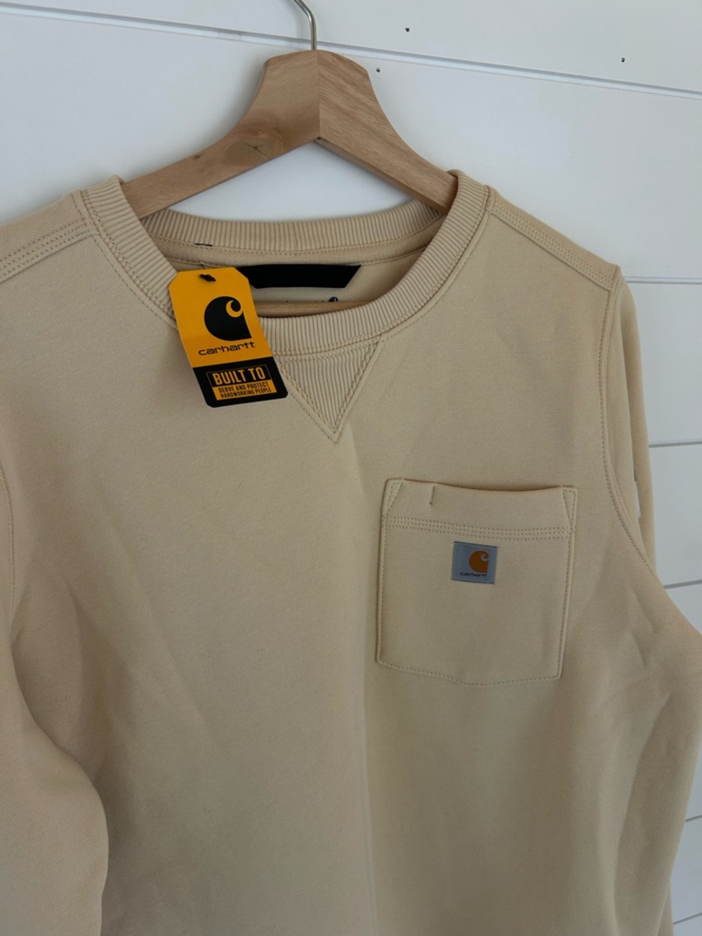 Carhartt Cream Pocket Crewneck Sweatshirt